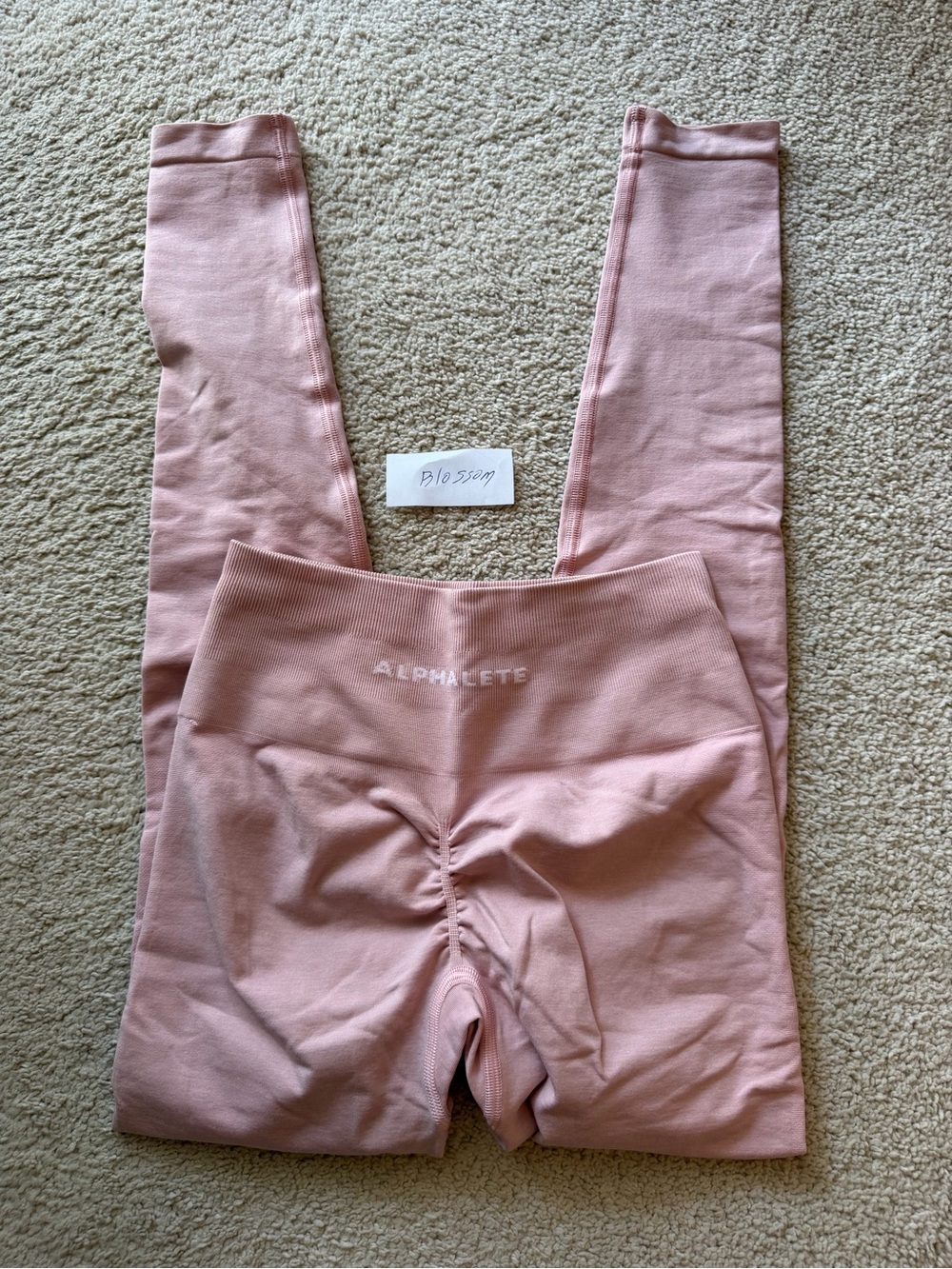 Alphalete Women's amplify High-Waist Scrunch Leggings - blossom